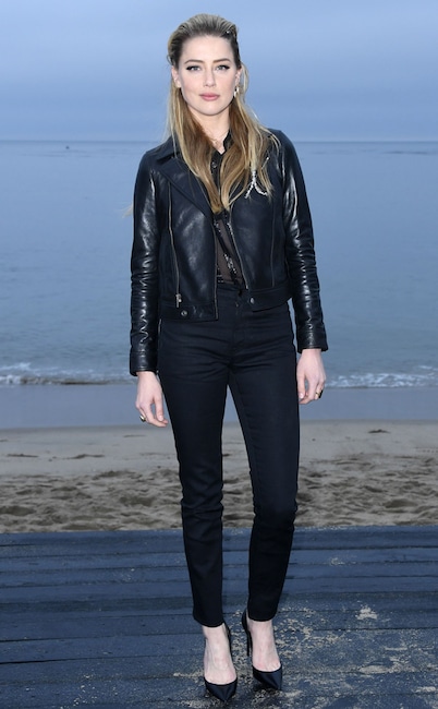 Amber Heard, Saint Laurent Mens Spring Summer 20 Show
